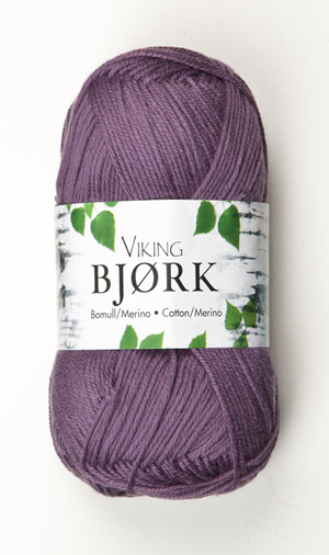 bjork yarn by viking of norway lavender